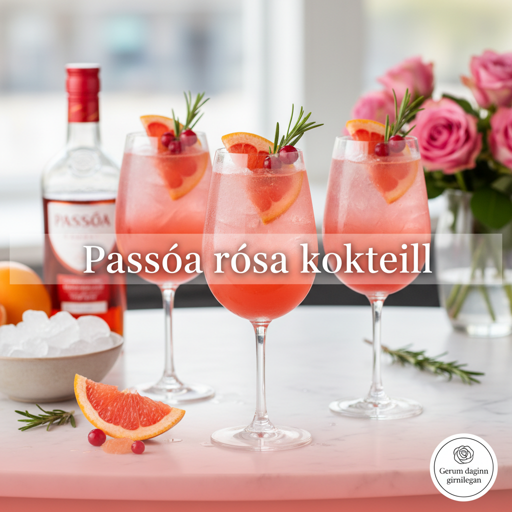 Passoa rósa kokteill | Gerum daginn girnilegan – Girnilegar uppskriftir ...